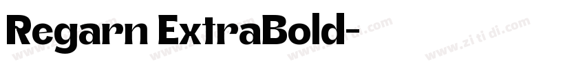 Regarn ExtraBold字体转换
